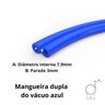 mangueira dupla do vacuo azul agropeperi ordenhadeira