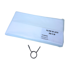 kit filtro leite com mola agropeperi ordenha 5